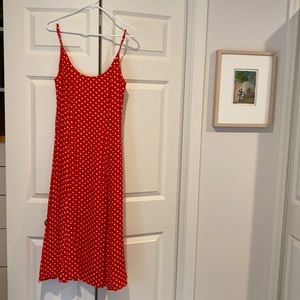 Privacy Please red with polka dots